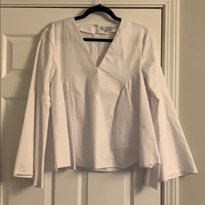 Bell sleeved cotton shirt